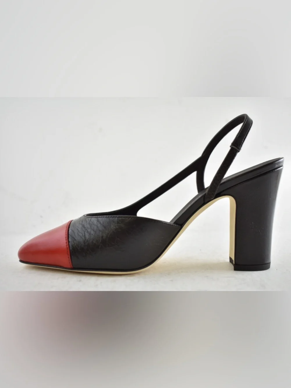 Chanel 26S Blazy Dark Brown Red CC Coco Sling Slingback Block Heel Pump 40c - Picture 12 of 16